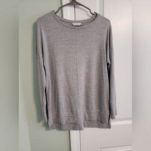 Time and Tru Women's Gray Tunic Sweater Lightweight Size Small